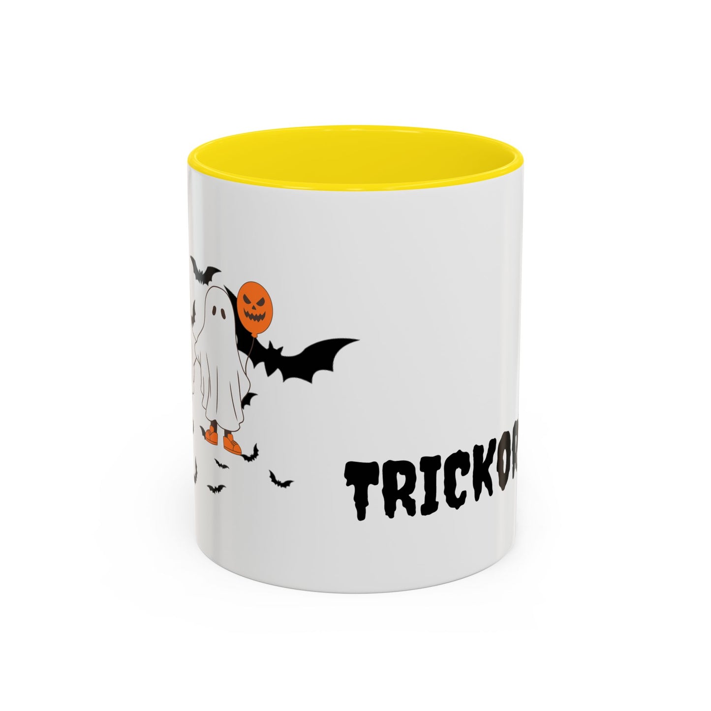 Halloween Themed Accent Coffee Mug - Perfect for Spooky Season, Trick or Treat, Fall Decor, Gifts for Halloween Lovers, Cozy Beverages