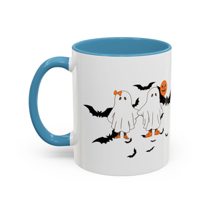 Halloween Themed Accent Coffee Mug - Perfect for Spooky Season, Trick or Treat, Fall Decor, Gifts for Halloween Lovers, Cozy Beverages