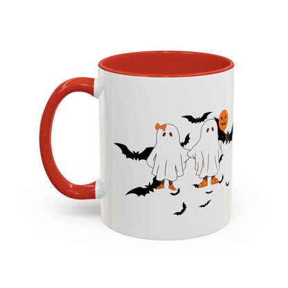 Halloween Themed Accent Coffee Mug - Perfect for Spooky Season, Trick or Treat, Fall Decor, Gifts for Halloween Lovers, Cozy Beverages