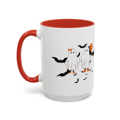 Halloween Themed Accent Coffee Mug - Perfect for Spooky Season, Trick or Treat, Fall Decor, Gifts for Halloween Lovers, Cozy Beverages