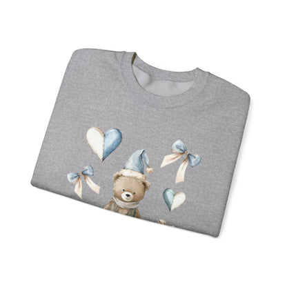 Christmas Bear Santa Crewneck Sweatshirt, Holiday Winter Jumper for Men and Women, Gift for Xmas, Cute Unisex Sweatshirt, Christmas Sweater