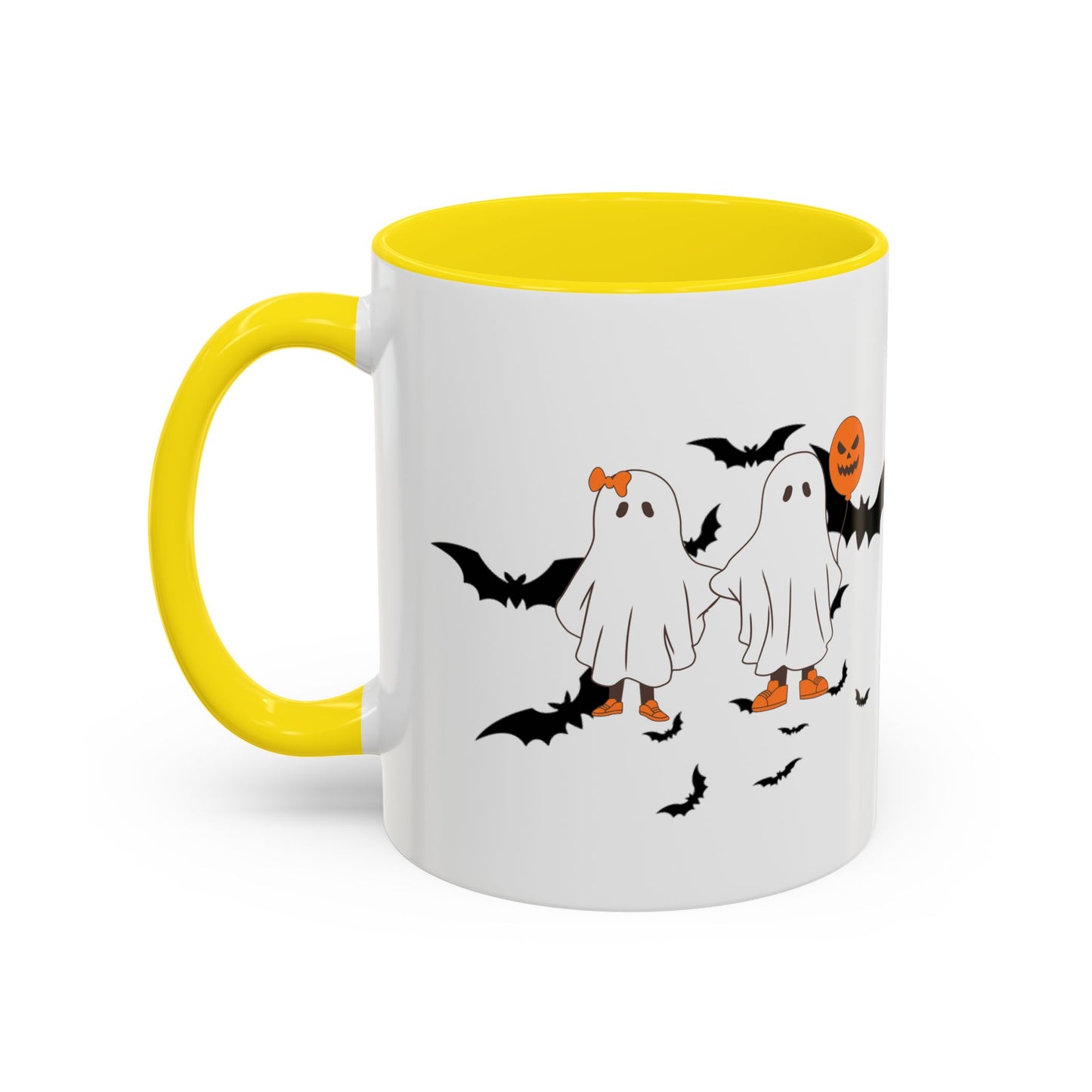 Halloween Themed Accent Coffee Mug - Perfect for Spooky Season, Trick or Treat, Fall Decor, Gifts for Halloween Lovers, Cozy Beverages