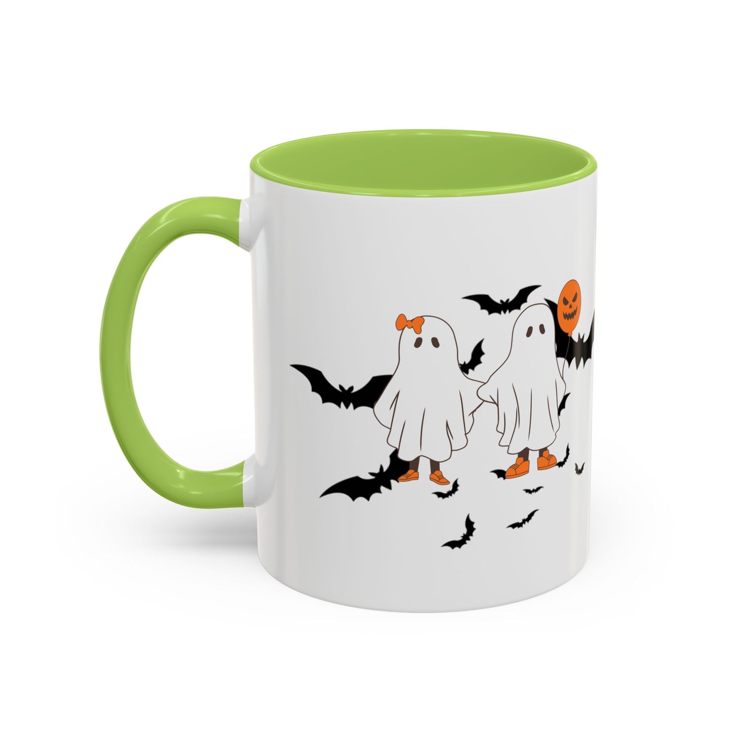 Halloween Themed Accent Coffee Mug - Perfect for Spooky Season, Trick or Treat, Fall Decor, Gifts for Halloween Lovers, Cozy Beverages