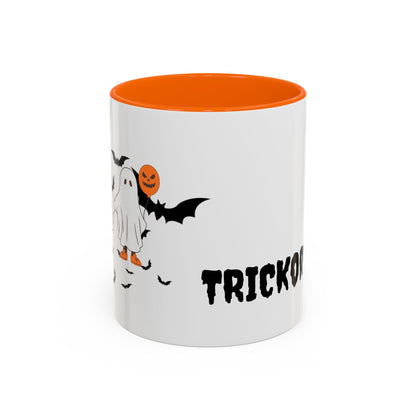 Halloween Themed Accent Coffee Mug - Perfect for Spooky Season, Trick or Treat, Fall Decor, Gifts for Halloween Lovers, Cozy Beverages