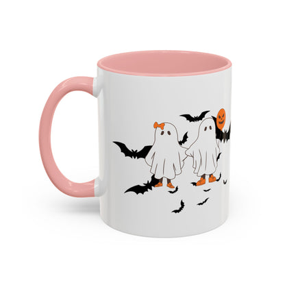 Halloween Themed Accent Coffee Mug - Perfect for Spooky Season, Trick or Treat, Fall Decor, Gifts for Halloween Lovers, Cozy Beverages
