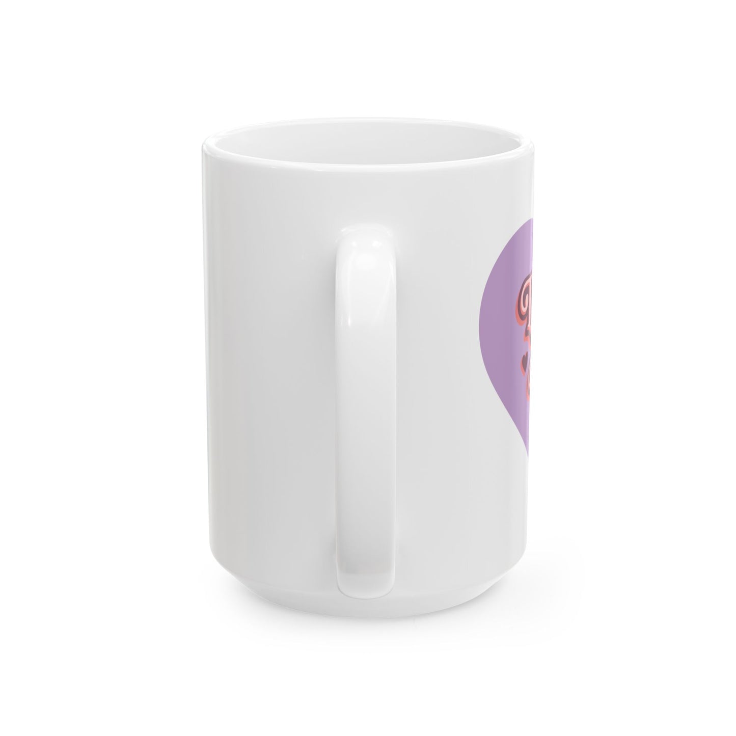 Love is Love Ceramic Mug - Inspirational Coffee Cup, LGBTQ+ Gift, Friendship, Pride Celebration, Heart Design, Daily Motivation