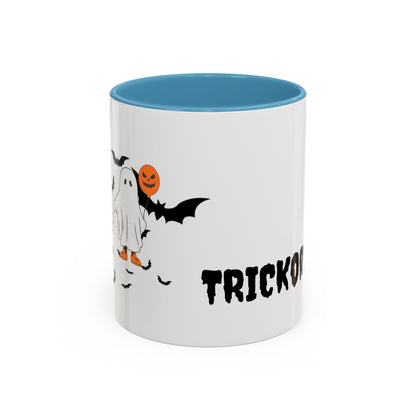 Halloween Themed Accent Coffee Mug - Perfect for Spooky Season, Trick or Treat, Fall Decor, Gifts for Halloween Lovers, Cozy Beverages