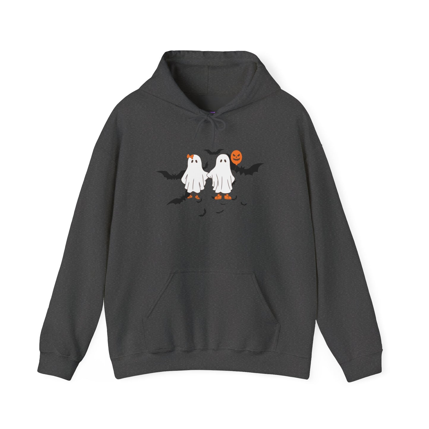Ghostly Halloween Hooded Sweatshirt | Unisex Fall Hoodie, Spooky Costume Sweatshirt, Autumn Casual Wear, Halloween Apparel, Cozy Gift