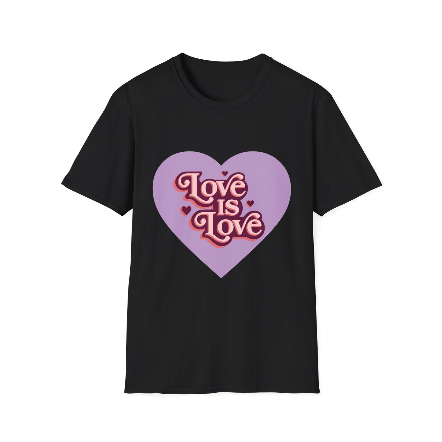 Love is Love Unisex Softstyle T-Shirt - Perfect for LGBTQ+ Pride, Casual Wear, Gifts, and Celebrations