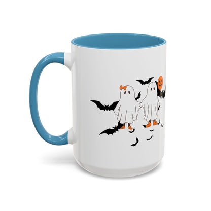 Halloween Themed Accent Coffee Mug - Perfect for Spooky Season, Trick or Treat, Fall Decor, Gifts for Halloween Lovers, Cozy Beverages