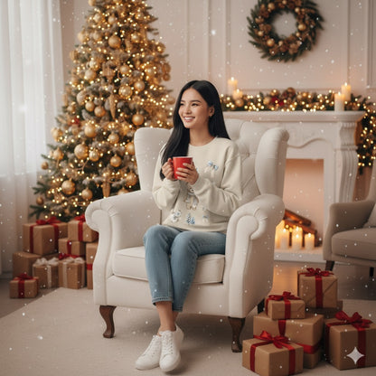 Christmas Bear Santa Crewneck Sweatshirt, Holiday Winter Jumper for Men and Women, Gift for Xmas, Cute Unisex Sweatshirt, Christmas Sweater