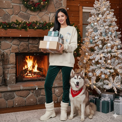 Christmas Bear Santa Crewneck Sweatshirt, Holiday Winter Jumper for Men and Women, Gift for Xmas, Cute Unisex Sweatshirt, Christmas Sweater